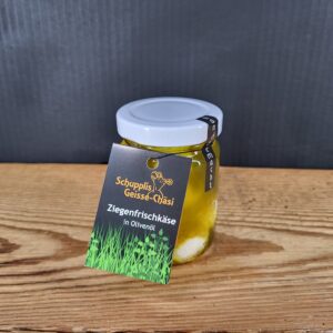 Ziegenfrischkäse im Olivenöl